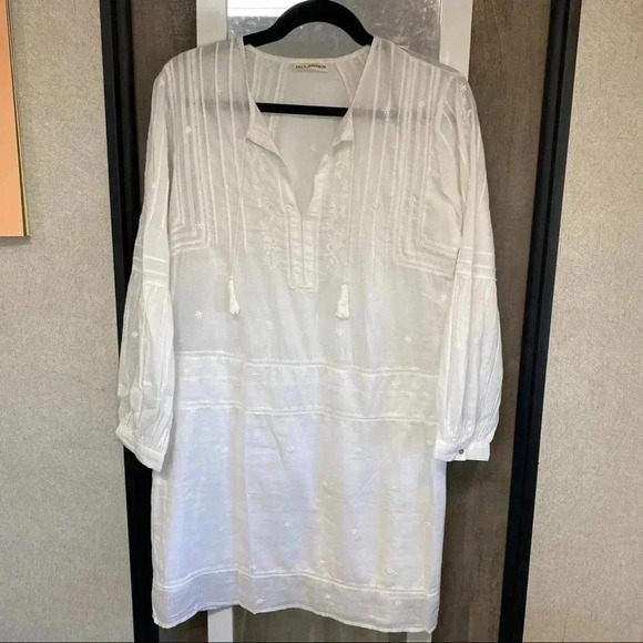 577 Ulla Johnson Flores White Embroidered Dress - Picture 2 of 5